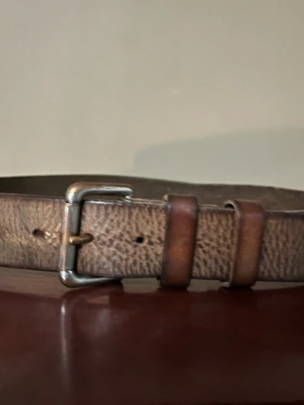 Polo Ralph Lauren Brown Leather Men's Belt around 44 inches